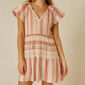 Sofia Made in Italy Hansel Cotton Embroidered Dress Bristol Orange One Size